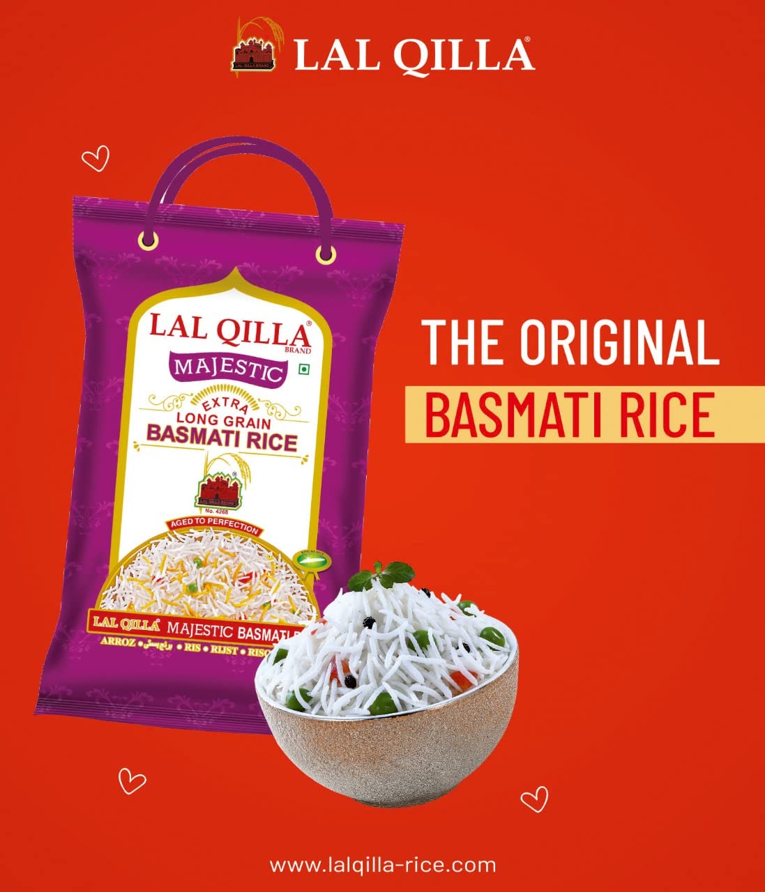 Lal Qilla Majestic Long Grain Basmati Rice