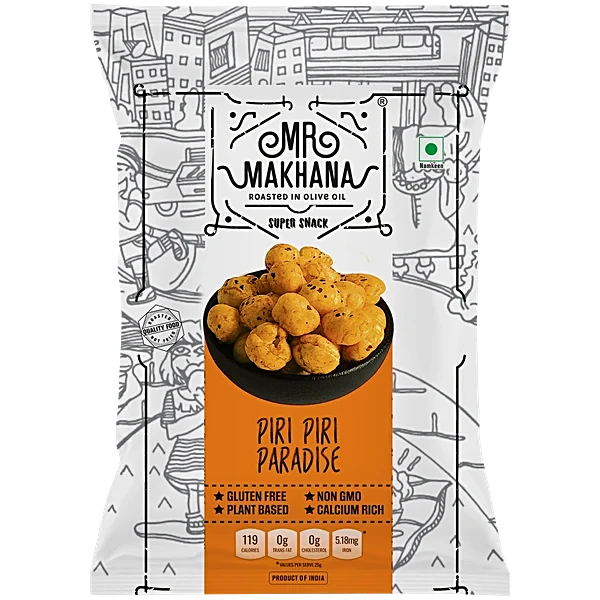 Mr Makhana Super Snack Piri Piri Paradise 75 g