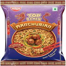 Nissin Top Ramen Manchurian Fusion Noodles Garlic & Soy Sauce Flavour
