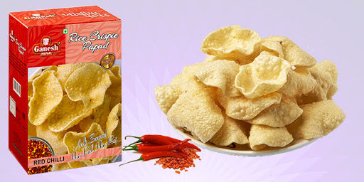 Ganesh Rice Crispy Red Chilli Papad