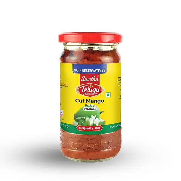 Swetha Telugu Foods Cut Mango Pickle (With Garlic)
