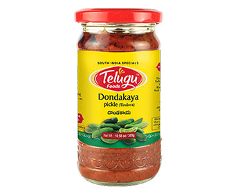 Swetha Telugu Foods Dondakaya (Tindora /Ivy Gourd/With Garlic) Pickle