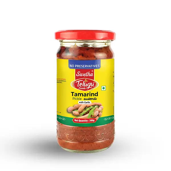 Swetha Telugu Foods Green Tamarind Pickle (With Garlic)