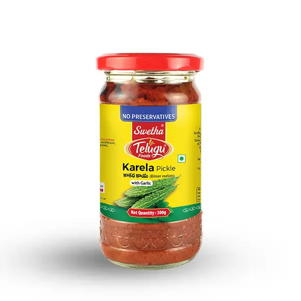 Swetha Telugu Foods Karela Pickle (With Garlic)
